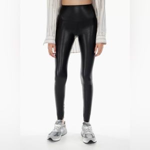 Aritzia Wilfred Free Daria Vegan Leather Leggings XXS Black